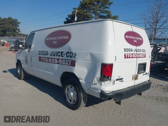 2012 Ford Econoline Cargo Commercial with VIN 1FTNE1EW3CDA86220, listed as a IAAI auction lot 41463546 with 250,381 mi miles and . Bid and sale history available at carsss.com. Image 3.