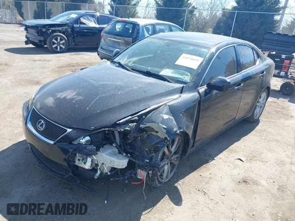 2007 Lexus IS 250 with VIN JTHBK262475047499, listed as a IAAI auction lot 41870608 with 66,114 mi miles. Bid and sale history available at carsss.com. Image 2.
