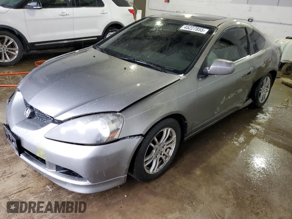 2005 Acura RSX with VIN JH4DC54865S009074, listed as a Copart auction lot 45227855 with 193,375 mi miles and Salvage title. Bid and sale history available at DreamBid. Image 1.