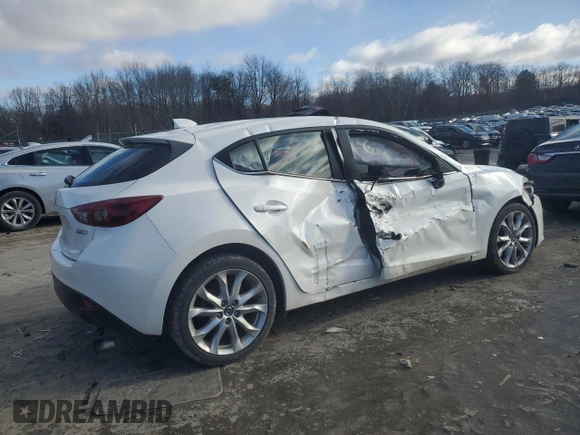 2014 Mazda 3 S Touring with VIN JM1BM1L33E1133538, listed as a Copart auction lot 89395995 with 114,435 mi miles and Salvage Title. Bid and sale history available at DreamBid. Image 3.