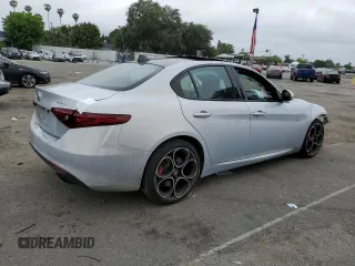 2022 Alfa Romeo Giulia Ti with VIN ZARFAMBN3N7660285, listed as a Copart auction lot 55063053 with 7,732 mi miles. Bid and sale history available at carsss.com. Image 3.