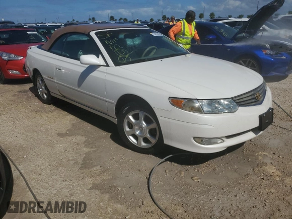2002 Toyota Solara SE with VIN 2T1FF28P42C598530, listed as a Copart auction lot 76692504 with 84,281 mi miles and Non Repairable. Bid and sale history available at DreamBid. Image 4.