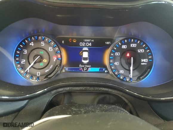 2015 Chrysler 200 S with VIN 1C3CCCDG1FN540437, listed as a Copart auction lot 43852805 with 135,697 mi miles and Salvage Title. Bid and sale history available at carsss.com. Image 9.