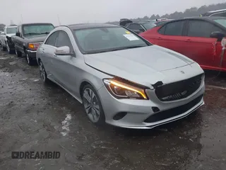 2019 Mercedes-Benz CLA with VIN WDDSJ4EB6KN722477, listed as a IAAI auction lot 41377046 with 74,969 mi miles. Bid and sale history available at carsss.com. Image 1.