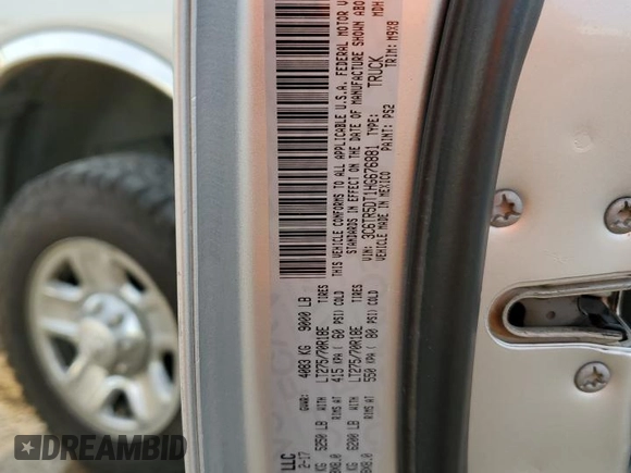 2017 Ram 2500 SLT with VIN 3C6TR5DT1HG676881, listed as a Copart auction lot 79468304 with 162,487 mi miles and Salvage title. Bid and sale history available at DreamBid. Image 15.