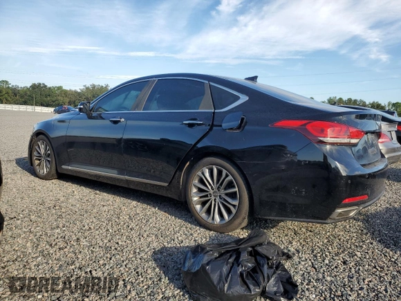 2016 Hyundai Genesis 3.8L with VIN KMHGN4JE8GU107099, listed as a Copart auction lot 73823554 with 0 mi miles and Salvage Title. Bid and sale history available at carsss.com. Image 2.