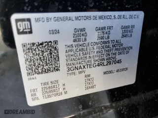 2024 Chevrolet Equinox LT with VIN 3GNAXTEG4RL297045, listed as a Copart auction lot 47478935 with 12,970 mi miles and Clean Title. Bid and sale history available at carsss.com. Image 13.