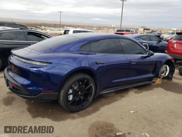 2023 Porsche Taycan GTS with VIN WP0AD2Y16PSA47648, listed as a Copart auction lot 75741743 with 7,443 mi miles and . Bid and sale history available at DreamBid. Image 3.