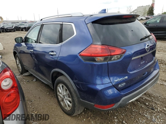 2017 Nissan Rogue SV with VIN KNMAT2MV5HP584962, listed as a Copart auction lot 54018135 with 161,143 mi miles and Clean Title. Bid and sale history available at carsss.com. Image 2.