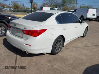 2017 Infiniti Q50 Signature Edition with VIN JN1EV7AP3HM738779, listed as a IAAI auction lot 41870416 with 129,694 mi miles and . Bid and sale history available at DreamBid. Image 4.