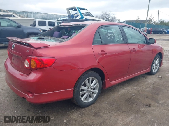 2010 Toyota Corolla with VIN 1NXBU4EE8AZ268292, listed as a IAAI auction lot 41977973 with 120,754 mi miles. Bid and sale history available at carsss.com. Image 4.