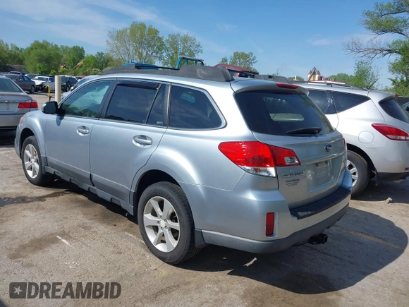 2013 Subaru Outback 2.5i Premium with VIN 4S4BRBCC7D1314983, listed as a IAAI auction lot 42083495 with 168,657 mi miles. Bid and sale history available at carsss.com. Image 3.