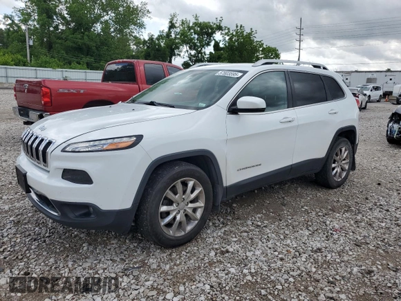 2016 Jeep Cherokee Limited z VIN 1C4PJMDS9GW129487, wystawiony jako Copart lot #57803595 z przebiegiem 121 123 mil mil oraz Szkoda całkowita • Salvage title. Historia ofert i sprzedaży dostępna na DreamBid. Obrazek 1.