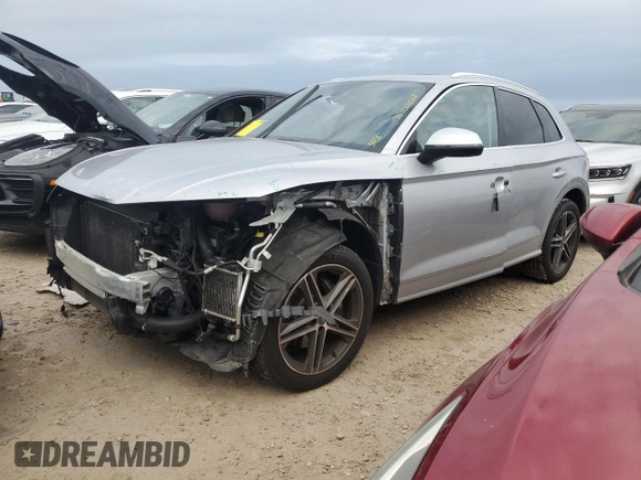 2018 Audi SQ5 Premium Plus with VIN WA1A4AFYXJ2018372, listed as a Copart auction lot 76720514 with 78,248 mi miles and Salvage Title. Bid and sale history available at DreamBid. Image 1.