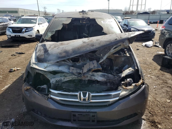 2013 Honda Odyssey EX-L with VIN 5FNRL5H69DB052626, listed as a Copart auction lot 49712975 with 0 mi miles and Non Repairable. Bid and sale history available at carsss.com. Image 5.