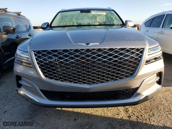 2021 Genesis GV80 with VIN KMUHB4SB2MU041843, listed as a Copart auction lot 75072514 with 21,680 mi miles and Non Repairable. Bid and sale history available at carsss.com. Image 5.