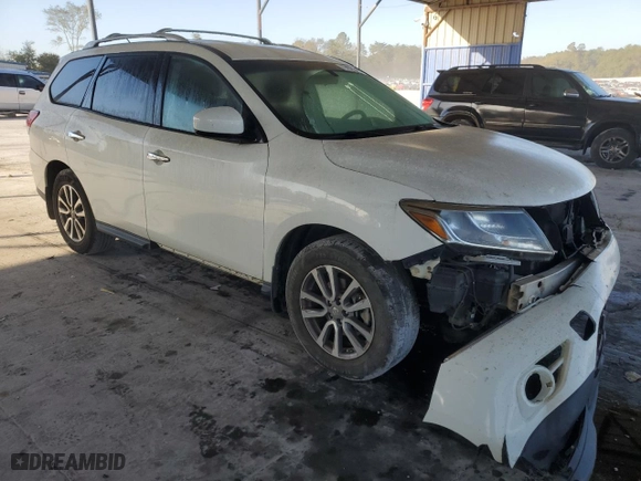 2015 Nissan Pathfinder S with VIN 5N1AR2MNXFC668306, listed as a Copart auction lot 77457534 with 232,610 mi miles and Salvage Title. Bid and sale history available at carsss.com. Image 4.