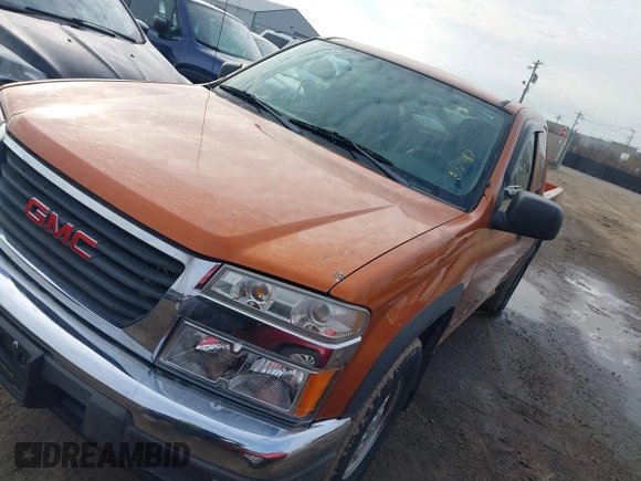 2005 GMC Canyon SLE Z85 with VIN 1GTCS196858102742, listed as a IAAI auction lot 41714279 with 166,436 mi miles. Bid and sale history available at carsss.com. Image 2.