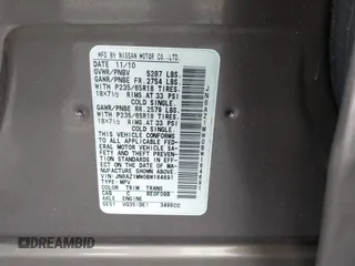 2011 Nissan Murano S with VIN JN8AZ1MW0BW164691, listed as a IAAI auction lot 42187432 with 188,551 mi miles and . Bid and sale history available at DreamBid. Image 9.
