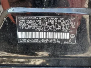2010 Lexus IS 250 with VIN JTHBF5C24A5112417, listed as a Copart auction lot 47181265 with 158,662 mi miles and Salvage Title. Bid and sale history available at DreamBid. Image 13.