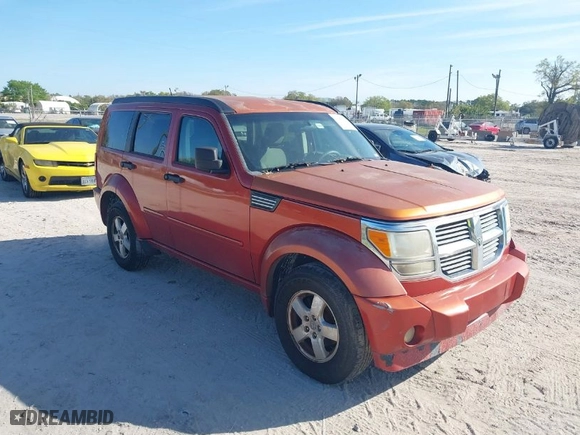 2007 Dodge Nitro SXT with VIN 1D8GT28K27W596437, listed as a IAAI auction lot 41687392 with 279,951 mi miles. Bid and sale history available at carsss.com. Image 1.