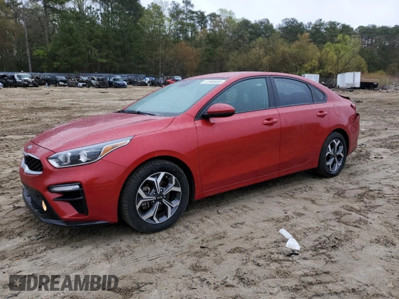 2020 Kia Forte LXS with VIN 3KPF24AD6LE183316, listed as a Copart auction lot 51945095 with 54,030 mi miles and Salvage Title. Bid and sale history available at carsss.com. Image 1.