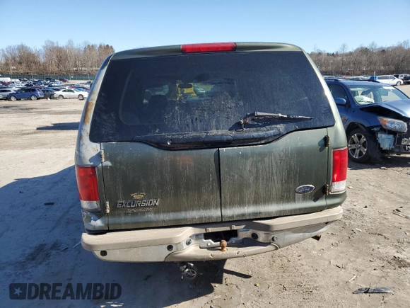 2001 Ford Excursion Limited z VIN 1FMNU43S81EA48392, wystawiony jako Copart lot #50074235 z przebiegiem 191 321 mil mil oraz Szkoda całkowita • Salvage title. Historia ofert i sprzedaży dostępna na DreamBid. Obrazek 6.