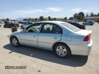 2005 Honda Civic with VIN JHMES966X5S003725, listed as a Copart auction lot 52462415 with 143,444 mi miles and Salvage Title. Bid and sale history available at DreamBid. Image 2.