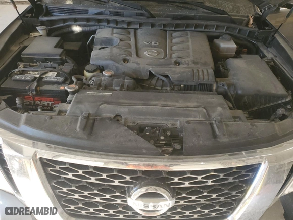 2017 Nissan Armada SV with VIN JN8AY2NC1H9502023, listed as a Copart auction lot 45584185 with 154,635 mi miles and Salvage Title. Bid and sale history available at carsss.com. Image 12.