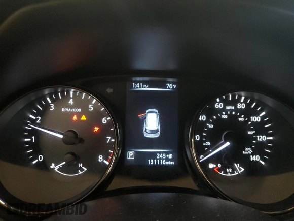 2017 Nissan Rogue SV z VIN JN8AT2MV7HW013127, wystawiony jako Copart lot #56920665 z przebiegiem 131 116 mil mil oraz Szkoda całkowita • Salvage title. Historia ofert i sprzedaży dostępna na DreamBid. Obrazek 9.