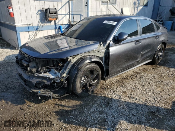 2024 Honda Civic Sedan Touring with VIN 2HGFE1F92RH325802, listed as a Copart auction lot 43206405 with 22,850 mi miles and Salvage Title. Bid and sale history available at carsss.com. Image 1.