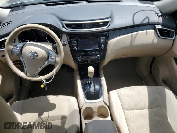2015 Nissan Rogue S with VIN 5N1AT2MT1FC868734, listed as a Copart auction lot 53066935 with 96,568 mi miles and Salvage Title. Bid and sale history available at carsss.com. Image 8.