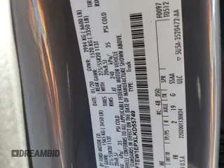 2020 Ford F-150 XL with VIN 1FTEW1EPXLKD55749, listed as a Copart auction lot 88513225 with 102,147 mi miles and Salvage Title. Bid and sale history available at carsss.com. Image 12.