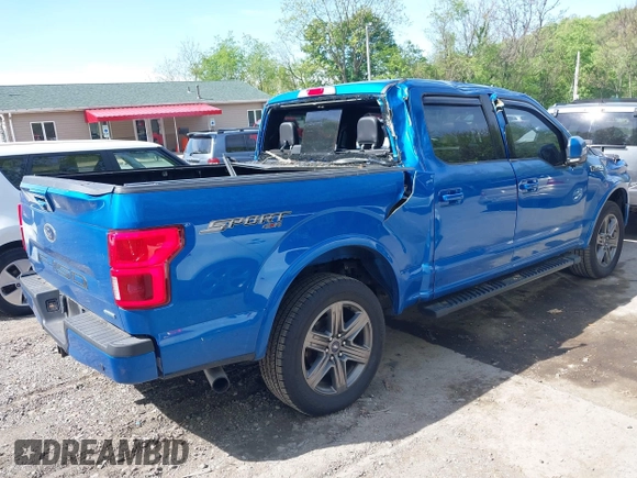 2020 Ford F-150 XL with VIN 1FTEW1EP9LKE89250, listed as a IAAI auction lot 42225184 with 61,122 mi miles and . Bid and sale history available at DreamBid. Image 4.