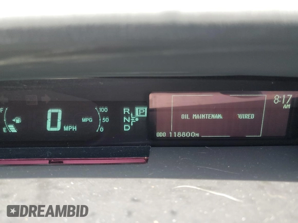 2011 Toyota Prius I z VIN JTDKN3DU7B0324753, wystawiony jako Copart lot #58086275 z przebiegiem 118 800 mil mil oraz Czysty tytuł • Clean title. Historia ofert i sprzedaży dostępna na DreamBid. Obrazek 9.