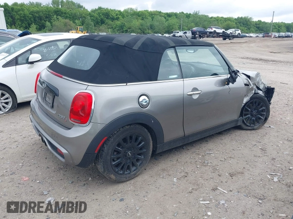 2017 MINI Convertible Cooper S with VIN WMWWG9C34H3C81035, listed as a IAAI auction lot 42216900 with 61,996 mi miles and . Bid and sale history available at DreamBid. Image 4.