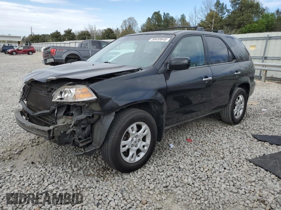 2006 Acura MDX Touring w/Navi with VIN 2HNYD188X6H535715, listed as a Copart auction lot 50459645 with 225,760 mi miles and Salvage Title. Bid and sale history available at carsss.com. Image 1.