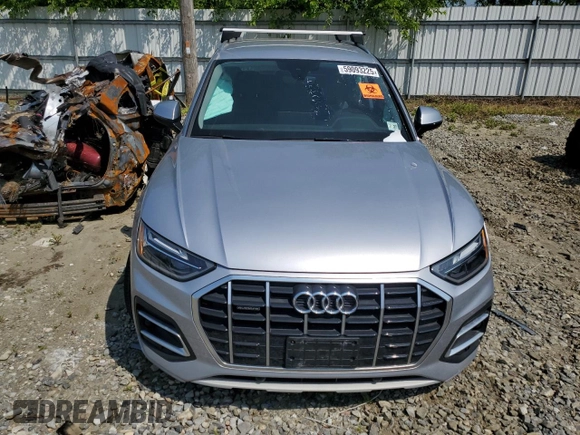 2022 Audi Q5 Premium z VIN WA1ABAFY9N2096248, wystawiony jako Copart lot #59093225 z przebiegiem Nie podano mil oraz Czysty tytuł • Clean title. Historia ofert i sprzedaży dostępna na DreamBid. Obrazek 5.