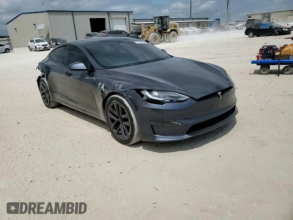 2021 Tesla Model S Long Range with VIN 5YJSA1E51MF453924, listed as a Copart auction lot 53486495 with 48,599 mi miles and Salvage title. Bid and sale history available at DreamBid. Image 10.