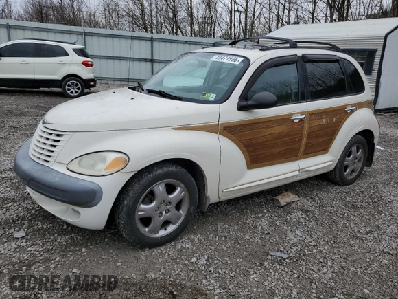2002 Chrysler PT Cruiser Touring with VIN 3C4FY58B22T365095, listed as a Copart auction lot 48471995 with 136,466 mi miles and Salvage Title. Bid and sale history available at DreamBid. Image 1.