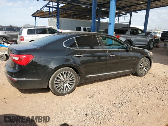 2014 Kia Cadenza Premium z VIN KNALN4D77E5133228, wystawiony jako Copart lot #51340065 z przebiegiem 195 454 mil mil oraz Szkoda całkowita • Salvage title. Historia ofert i sprzedaży dostępna na DreamBid. Obrazek 3.