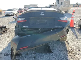 2015 Lexus RC 350 F Sport with VIN JTHHE5BC0F5000373, listed as a Copart auction lot 52187075 with Not provided miles and Salvage title. Bid and sale history available at DreamBid. Image 6.