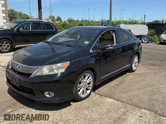 2010 Lexus HS 250h with VIN JTHBB1BA1A2020910, listed as a Copart auction lot 57009775 with 263,515 mi miles and Clean Title. Bid and sale history available at DreamBid. Image 2.