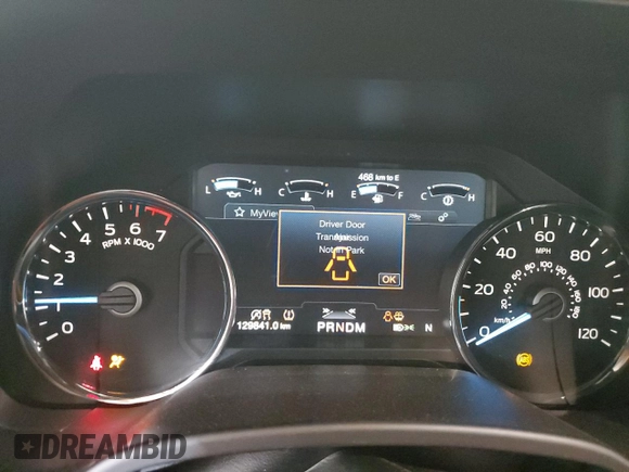 2018 Ford F-150 XL with VIN 1FTFW1EG1JFC18807, listed as a Copart auction lot 60664725 with 129,841 mi miles and Salvage title. Bid and sale history available at DreamBid. Image 9.