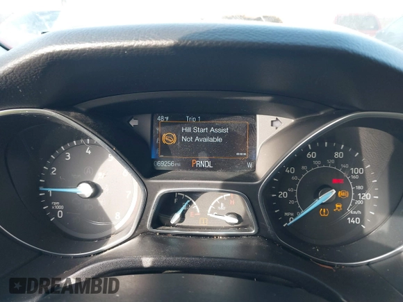 2016 Ford Focus SE with VIN 1FADP3F28GL348103, listed as a IAAI auction lot 41185718 with 69,256 mi miles. Bid and sale history available at carsss.com. Image 7.