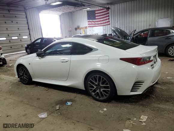 2015 Lexus RC 350 with VIN JTHSE5BC2F5003314, listed as a Copart auction lot 51590075 with 104,978 mi miles and Clean Title. Bid and sale history available at carsss.com. Image 2.