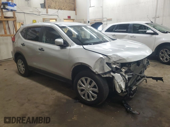 2017 Nissan Rogue S with VIN JN8AT2MV6HW275639, listed as a Copart auction lot 57153465 with 132,184 mi miles and Salvage title. Bid and sale history available at DreamBid. Image 4.