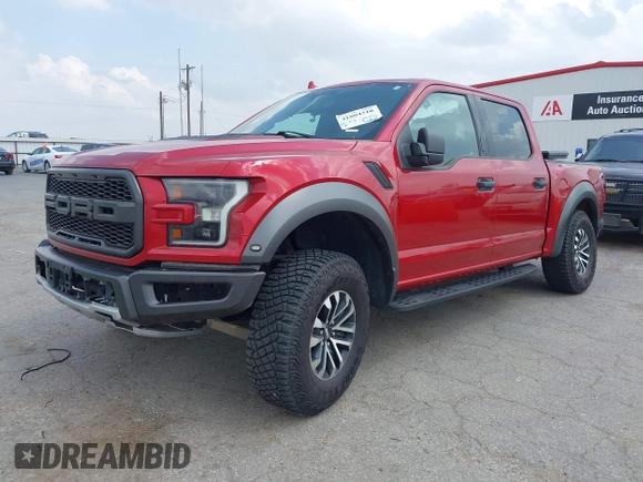 2020 Ford F-150 Raptor with VIN 1FTFW1RG9LFA36558, listed as a IAAI auction lot 41804510 with 64,328 mi miles and . Bid and sale history available at carsss.com. Image 2.