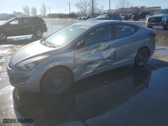 2016 Hyundai Elantra Value Edition with VIN KMHDH4AE1GU507385, listed as a Copart auction lot 46681635 with 95,735 mi miles and Salvage Title. Bid and sale history available at carsss.com. Image 1.