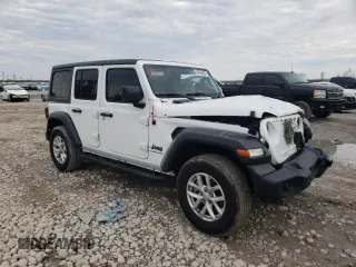 2023 Jeep Wrangler Sport Altitude with VIN 1C4HJXDG8PW620005, listed as a Copart auction lot 88764605 with 25,724 mi miles and Salvage Title. Bid and sale history available at DreamBid. Image 4.